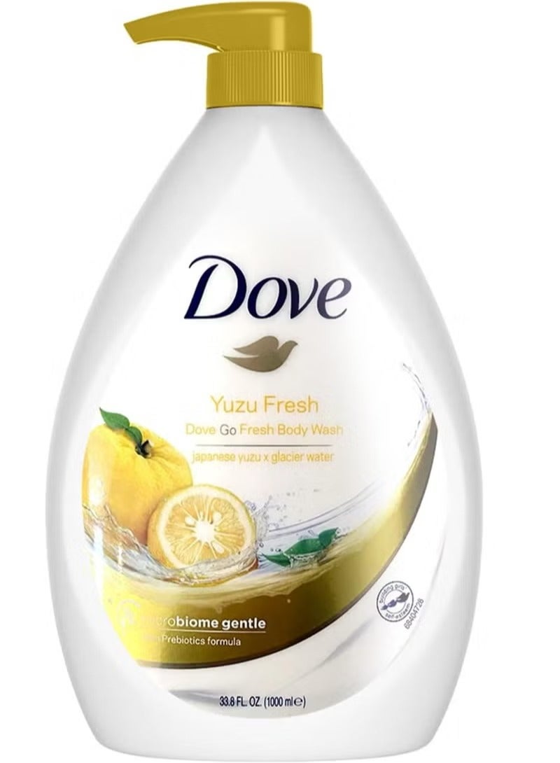 Go Fresh Body Wash Yuzu Fresh Scent Japanese Yuzu x Glacier Waters 1000 ML